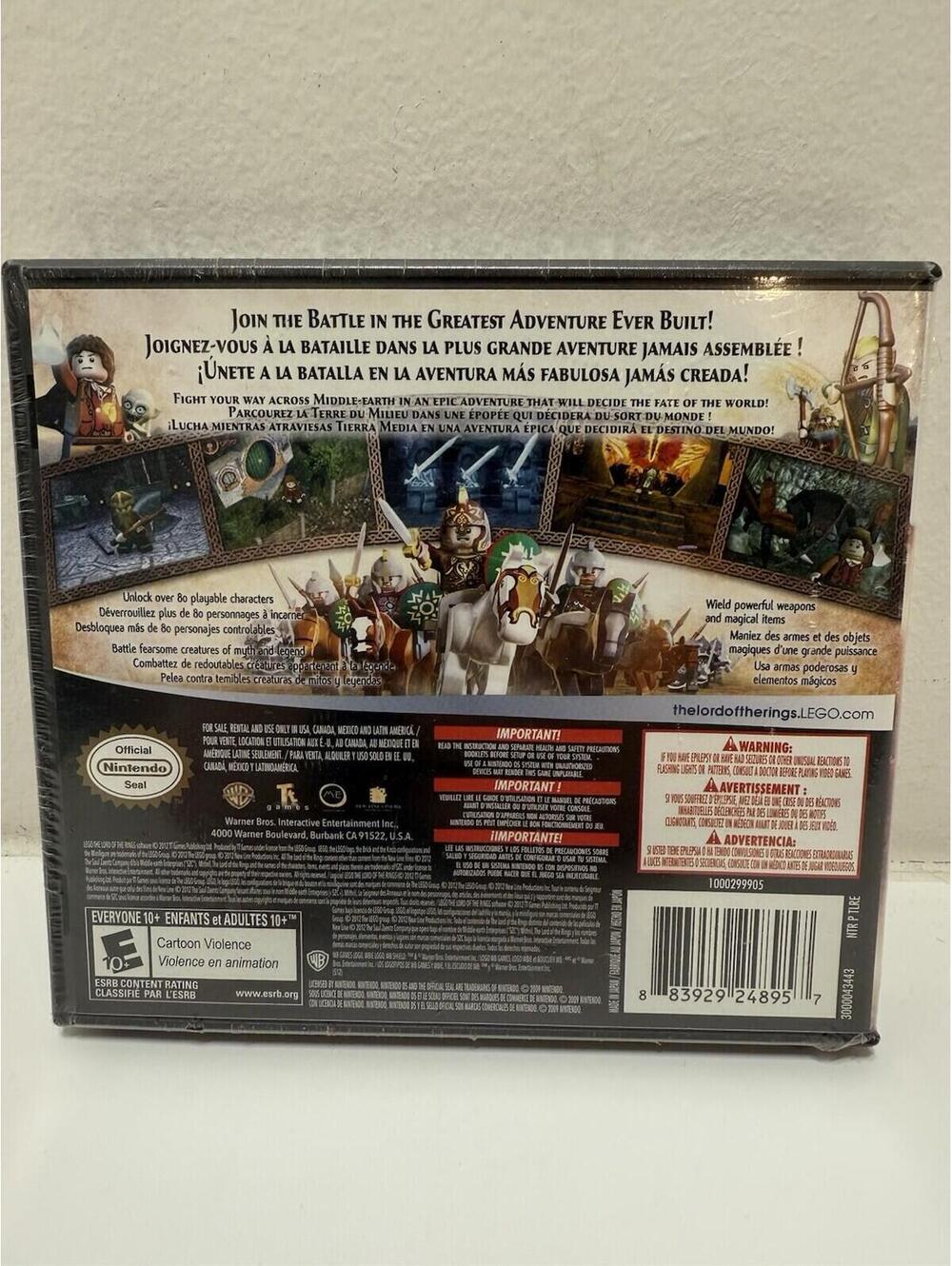 LEGO The Lord of the Rings (Nintendo DS, 2012) New Factory Sealed - Picture 2 of 2